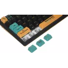 Клавиатура A4Tech AT87 Renegade черный/зеленый USB for gamer LED (AT87) кабель 1.8м