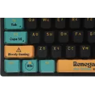 Клавиатура A4Tech AT87 Renegade черный/зеленый USB for gamer LED (AT87) кабель 1.8м