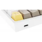 Клавиатура Redragon Fizz Pro механическая белый USB беспроводная BT/Radio for gamer для ноутбука LED (72598) кабель 1.8м