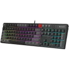 Клавиатура A4Tech Bloody B230N черный USB Multimedia for gamer LED (B230N) кабель 1.8м