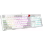 Клавиатура A4Tech Bloody B230N белый USB Multimedia for gamer LED (B230N) кабель 1.8м