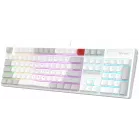 Клавиатура A4Tech Bloody B230N белый USB Multimedia for gamer LED (B230N) кабель 1.8м