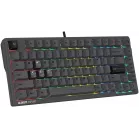 Клавиатура A4Tech MS76 темно-серый USB Multimedia for gamer LED кабель 1.8м