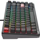 Клавиатура A4Tech MS76 механическая черный USB Multimedia for gamer LED кабель 1.8м