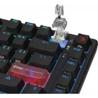 Клавиатура A4Tech MS76 механическая черный USB Multimedia for gamer LED кабель 1.8м