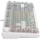 Клавиатура A4Tech MS76 механическая белый USB Multimedia for gamer LED кабель 1.8м