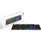 Клавиатура MSI STRIKE 600 Silent механическая серый/черный USB Multimedia for gamer LED (подставка для запястий) (S11-04RU256-CLA)