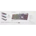 Клавиатура MSI STRIKE 600 Silent механическая серый/черный USB Multimedia for gamer LED (S11-04RU256-CLA) кабель 1.8м
