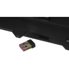 Клавиатура MSI STRIKE Pro W Silent механическая серый/черный USB беспроводная BT/Radio Multimedia for gamer LED (подставка для запястий) (S11-43RU210-CLA) кабель 2м