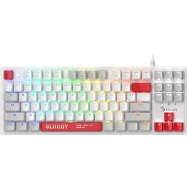 Клавиатура A4Tech S310N механическая белый/красный USB Multimedia for gamer LED кабель 1.8м