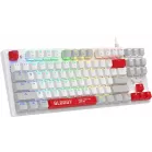 Клавиатура A4Tech S310N механическая белый/красный USB Multimedia for gamer LED кабель 1.8м
