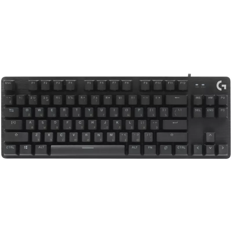 Клавиатура Logitech G412 TKL механическая черный USB for gamer LED (920-010449) кабель 1.8м