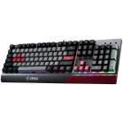 Клавиатура MSI GK30 Infrared черный/красный USB Multimedia for gamer LED (подставка для запястий) (S11-04RUF01-CLA) кабель 1.8м