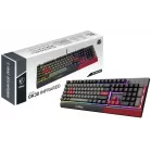Клавиатура MSI GK30 Infrared черный/красный USB Multimedia for gamer LED (подставка для запястий) (S11-04RUF01-CLA) кабель 1.8м