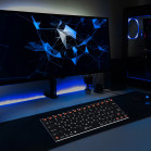 Клавиатура Оклик 840S черный USB беспроводная BT slim