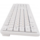 Клавиатура + мышь Оклик 240M клав:белый мышь:белый USB беспроводная slim Multimedia (1091258)