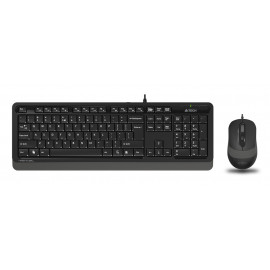 Клавиатура + мышь A4Tech Fstyler F1010 клав:черный/серый мышь:черный/серый USB Multimedia (F1010 GREY)