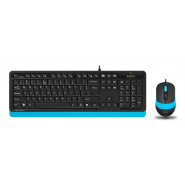 Клавиатура + мышь A4Tech Fstyler F1010 клав:черный/синий мышь:черный/синий USB Multimedia (F1010 BLUE)