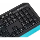 Клавиатура + мышь A4Tech Fstyler F1010 клав:черный/синий мышь:черный/синий USB Multimedia (F1010 BLUE)