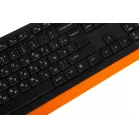 Клавиатура + мышь A4Tech Fstyler F1010 клав:черный/оранжевый мышь:черный/оранжевый USB Multimedia (F1010 ORANGE)