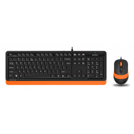 Клавиатура + мышь A4Tech Fstyler F1010 клав:черный/оранжевый мышь:черный/оранжевый USB Multimedia
