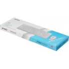 Клавиатура + мышь A4Tech Fstyler F1010 клав:белый/серый мышь:белый/серый USB Multimedia (F1010 WHITE)