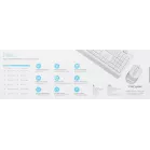 Клавиатура + мышь A4Tech Fstyler F1010 клав:белый/серый мышь:белый/серый USB Multimedia (F1010 WHITE)