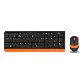 Клавиатура + мышь A4Tech Fstyler FG1010 клав:черный/оранжевый мышь:черный/оранжевый USB беспроводная Multimedia (FG1010 ORANGE)