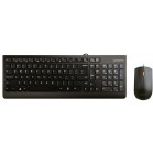 Клавиатура + мышь Lenovo 300 U клав:черный мышь:черный USB (GX30M39635)