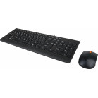 Клавиатура + мышь Lenovo 300 U клав:черный мышь:черный USB (GX30M39635)