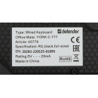Клавиатура + мышь Defender York C-777 клав:черный мышь:черный USB Multimedia (45779)