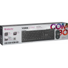 Клавиатура + мышь Defender York C-777 клав:черный мышь:черный USB Multimedia (45779)