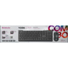 Клавиатура + мышь Defender York C-777 клав:черный мышь:черный USB Multimedia (45779)