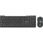 Клавиатура + мышь Defender York C-777 клав:черный мышь:черный USB Multimedia (45779)