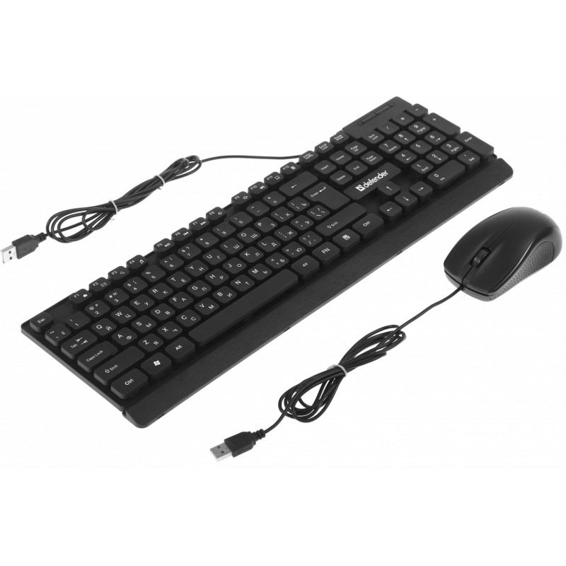 Клавиатура + мышь Defender York C-777 клав:черный мышь:черный USB Multimedia (45779)