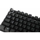 Клавиатура + мышь Defender Glion клав:черный мышь:черный/красный USB LED (45123)