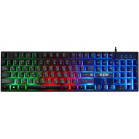 Клавиатура + мышь Defender Glion клав:черный мышь:черный/красный USB LED (45123)