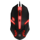 Клавиатура + мышь Defender Glion клав:черный мышь:черный/красный USB LED (45123)