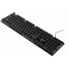 Клавиатура + мышь Defender Glion клав:черный мышь:черный/красный USB LED (45123)