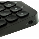Клавиатура + мышь Оклик 300M клав:серый мышь:серый/черный USB беспроводная slim (1488402)