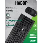 Клавиатура + мышь Acer OKR120 клав:черный мышь:черный USB беспроводная Multimedia (ZL.KBDEE.007)
