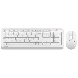 Клавиатура + мышь A4Tech Fstyler FG1012 клав:белый мышь:белый USB беспроводная Multimedia (FG1012 WHITE)