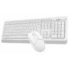 Клавиатура + мышь A4Tech Fstyler FG1012 клав:белый мышь:белый USB беспроводная Multimedia (FG1012 WHITE)