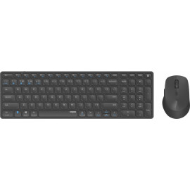 Клавиатура + мышь Rapoo 9700М DARK GREY клав:серый мышь:серый USB беспроводная Bluetooth/Радио slim Multimedia (14521)