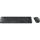 Клавиатура + мышь Logitech MK220 клав:черный мышь:черный USB беспроводная (920-003161)
