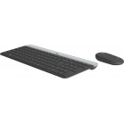 Клавиатура + мышь Logitech MK470 клав:черный/серый мышь:черный USB беспроводная slim (920-009204)