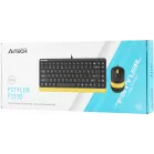 Клавиатура + мышь A4Tech Fstyler F1110 клав:черный/желтый мышь:черный/желтый USB Multimedia (F1110 BUMBLEBEE)