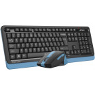Клавиатура + мышь A4Tech Fstyler FGS1035Q клав:черный/синий мышь:черный/синий USB беспроводная Multimedia (FGS1035Q NAVY BLUE)