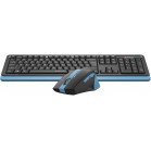 Клавиатура + мышь A4Tech Fstyler FGS1035Q клав:черный/синий мышь:черный/синий USB беспроводная Multimedia (FGS1035Q NAVY BLUE)