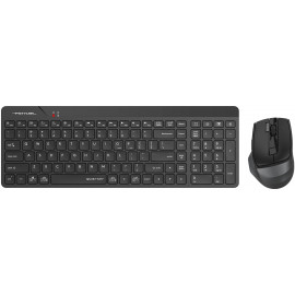 Клавиатура + мышь A4Tech Fstyler FG2400 Air клав:черный мышь:черный USB беспроводная slim (FG2400 AIR BLACK)